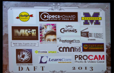Film Festival Sponsorship Acknowledgement
